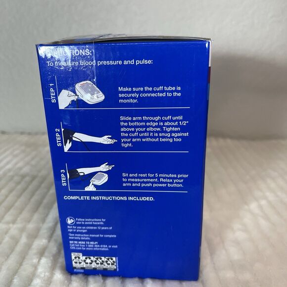 Blood Pressure Monitor Series 100. Upper Arm. Batteries Included. - Picture 2 of 12